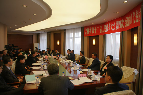 白山市代表團正在分組審議政府工作報告.JPG